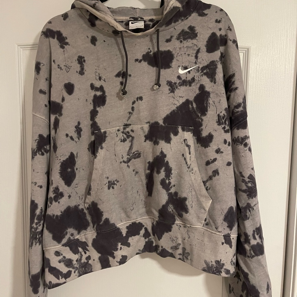 Nike Black and Gray Hoodie